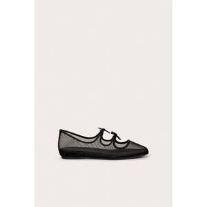 NEW CULT GAIA women's corinne mesh ballet flats in black